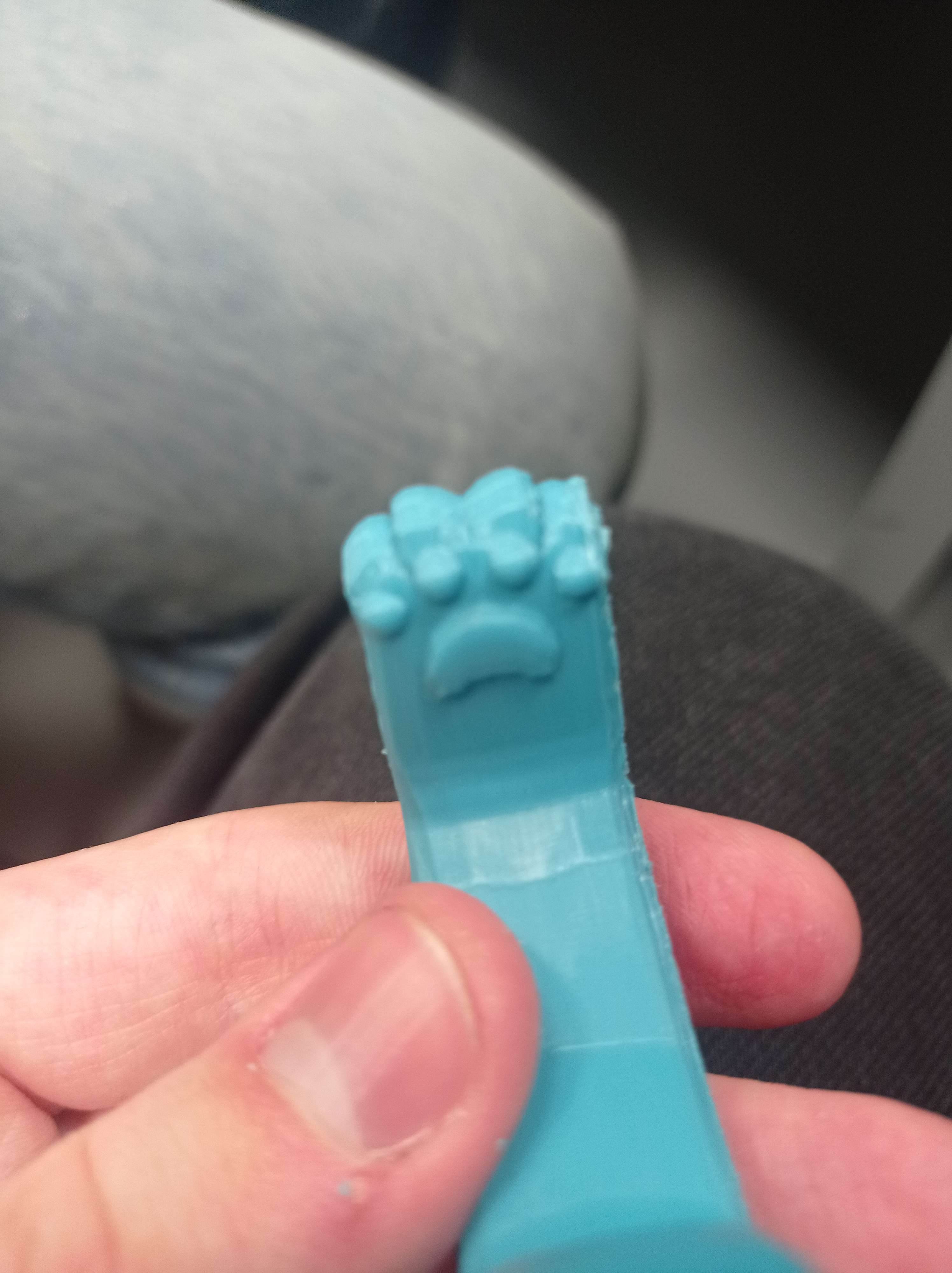 3D printed paw with paw pads
